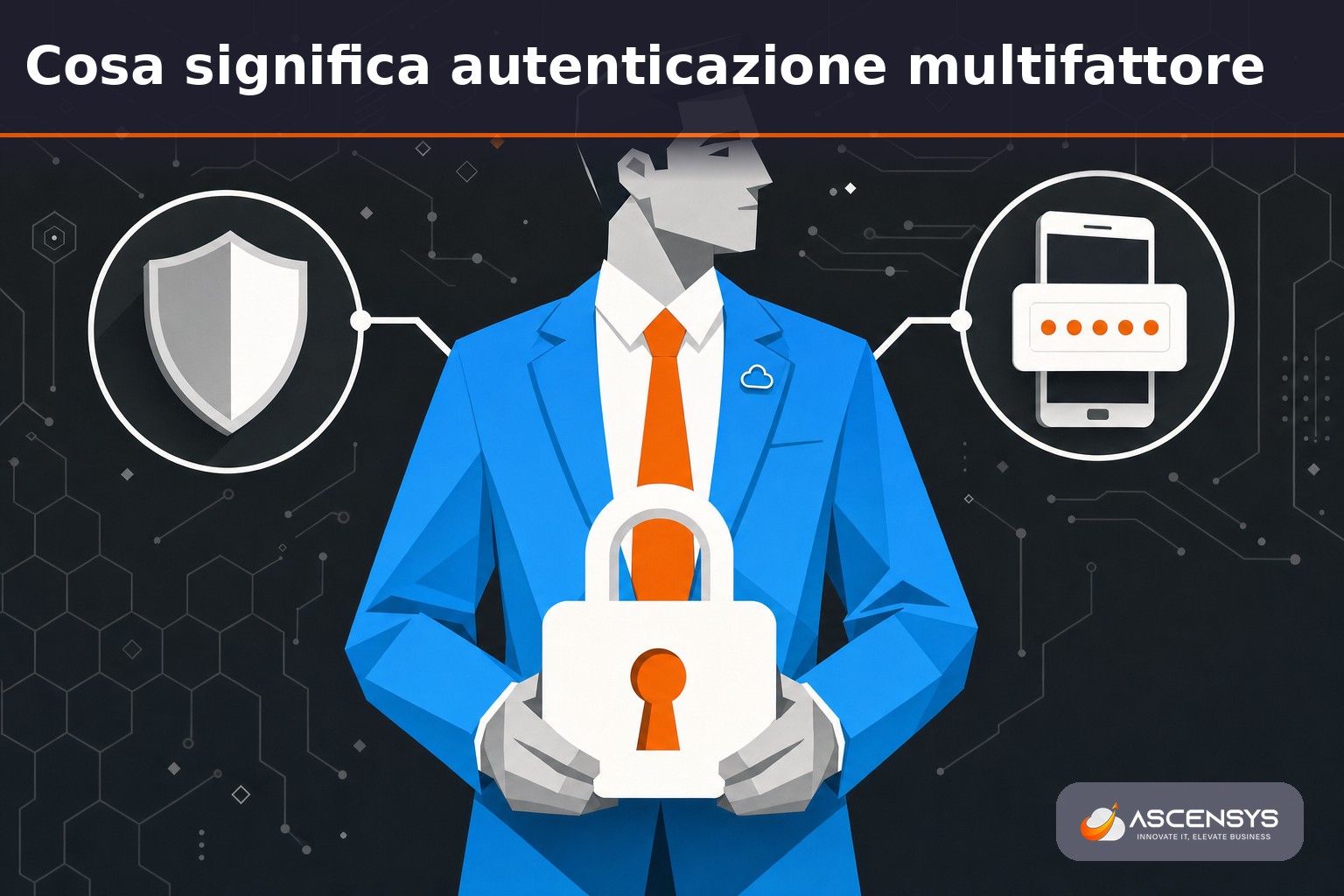 Consulente AscenSys mostra a una PMI di Torino come la MFA blocca il furto di credenziali e protegge gli accessi aziendali