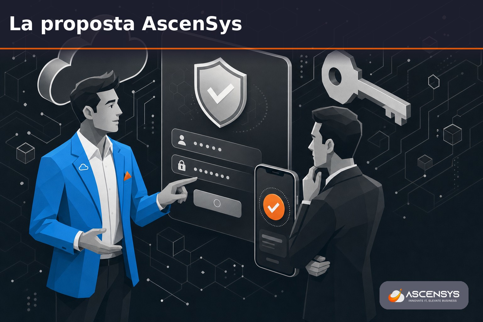 Consulente AscenSys e titolare di PMI di Torino configurano autenticazione multifattore su Microsoft 365 e VPN per proteggere gli accessi