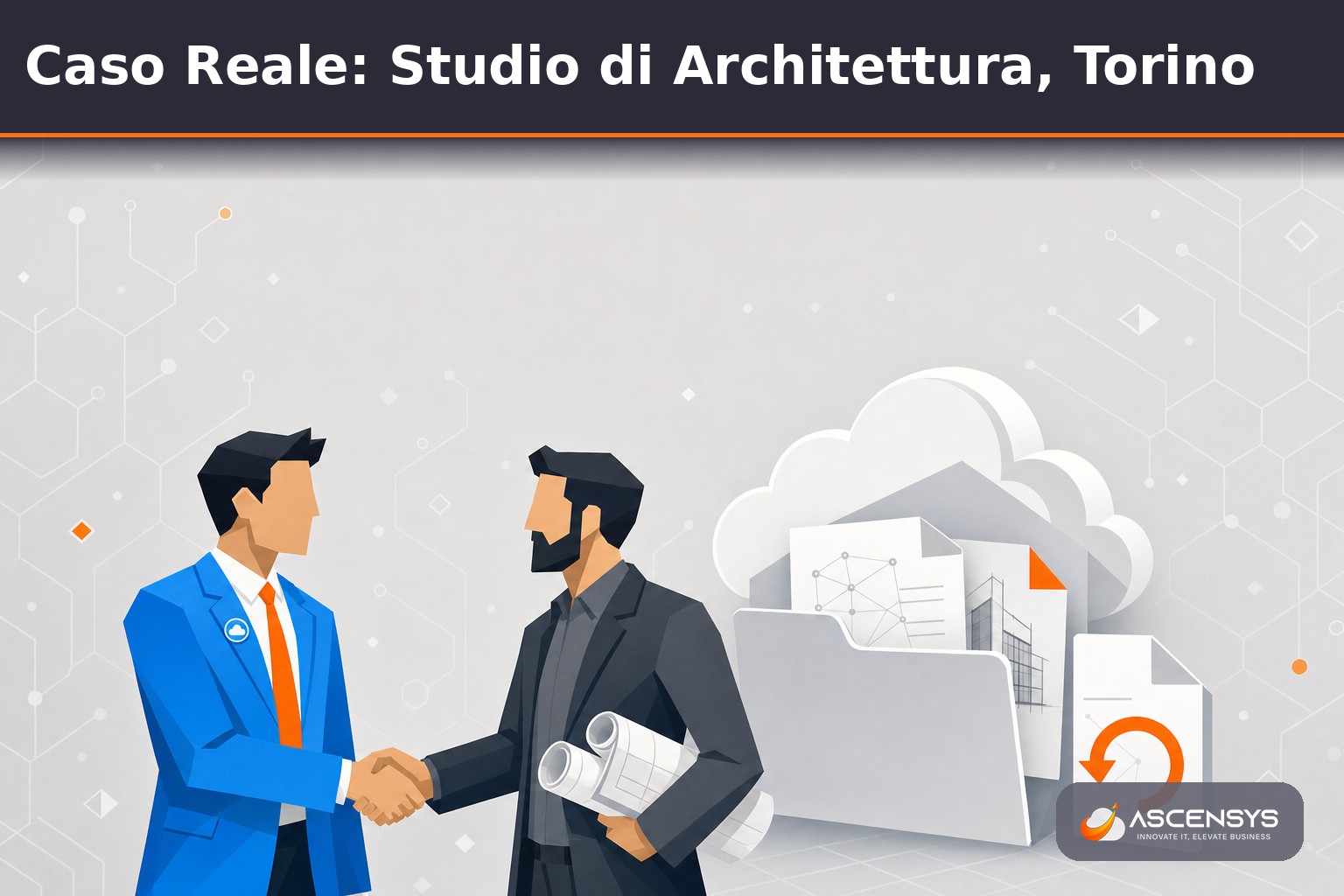 Studio di architettura di Torino che con AscenSys ha attivato un backup esterno di Microsoft 365 per proteggere progetti e documenti su SharePoint e OneDrive