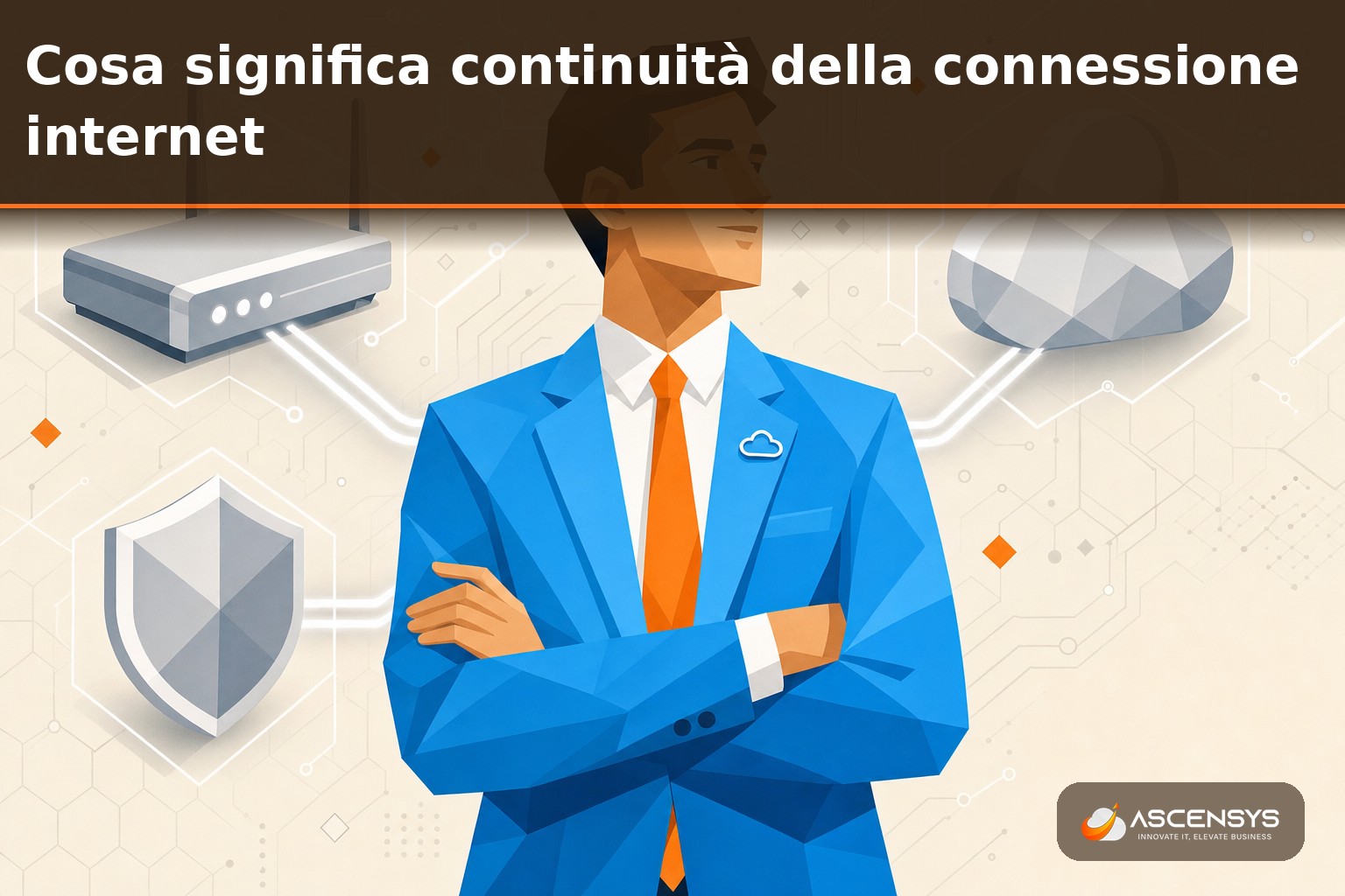 Consulente AscenSys spiega a una PMI di Torino come rendere continua e ridondata la connessione internet aziendale