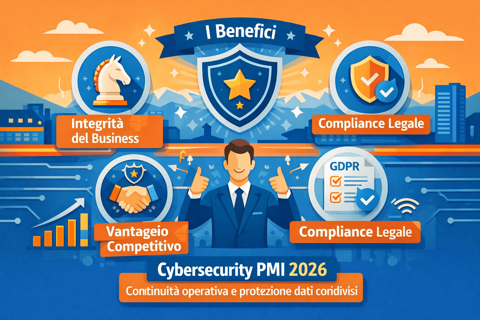 Strategia cybersecurity multi-livello: EDR, MFA, backup immutabile e formazione per PMI Torino