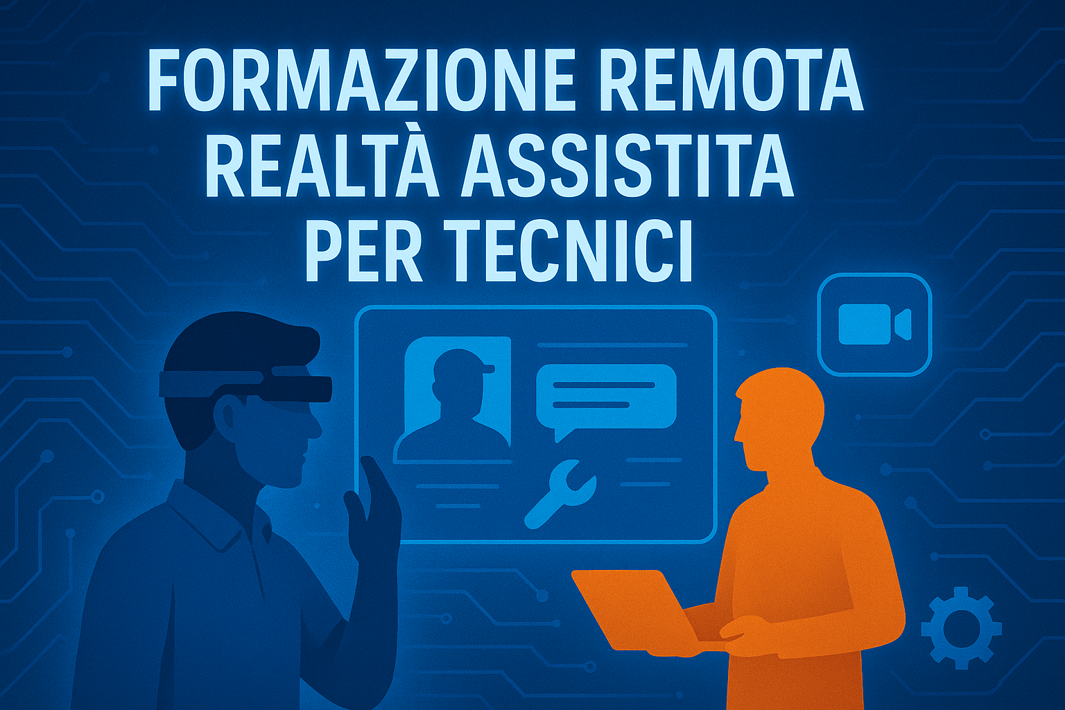 Formazione remota con visore RealWear: esperto guida operatore sul campo in tempo reale hands-free