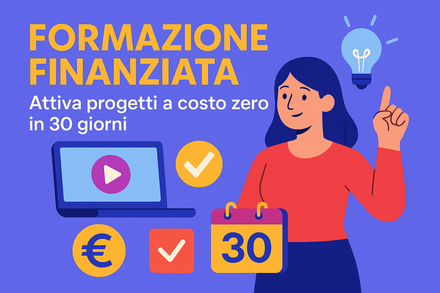 Formazione finanziata con progetti attivabili a costo zero in 30 giorni