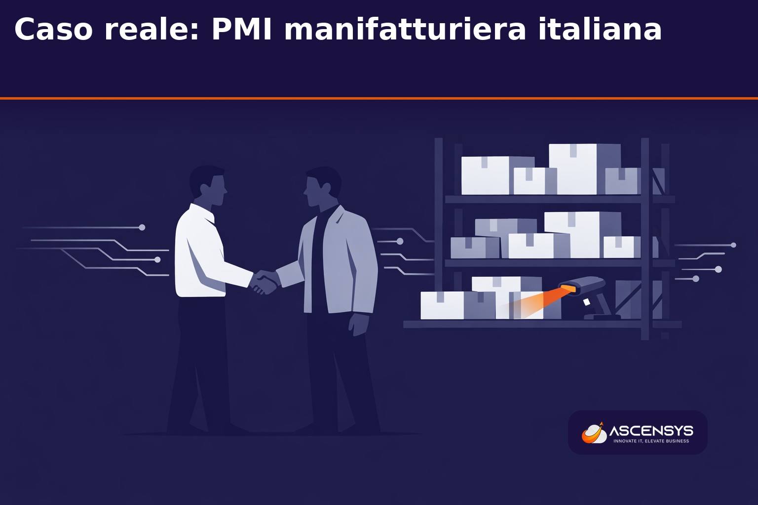 Caso reale di PMI manifatturiera italiana: magazziniere usa terminale wireless con scanner barcode Odoo per il picking guidato, sostituendo definitivamente i fogli Excel