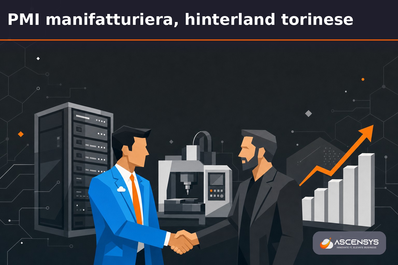 Consulente AscenSys e titolare di una PMI manifatturiera dell'hinterland torinese pianificano un investimento IT interconnesso agevolato con iperammortamento 2026