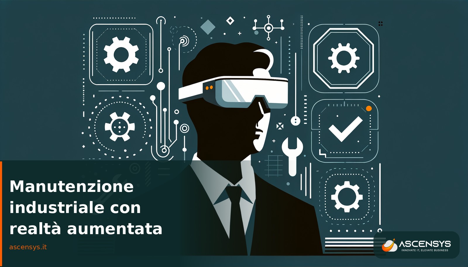 Tecnico industriale con visore RealWear Navigator 520 per manutenzione assistita in realtà aumentata: guida remota AR e riduzione fermi macchina nelle PMI italiane