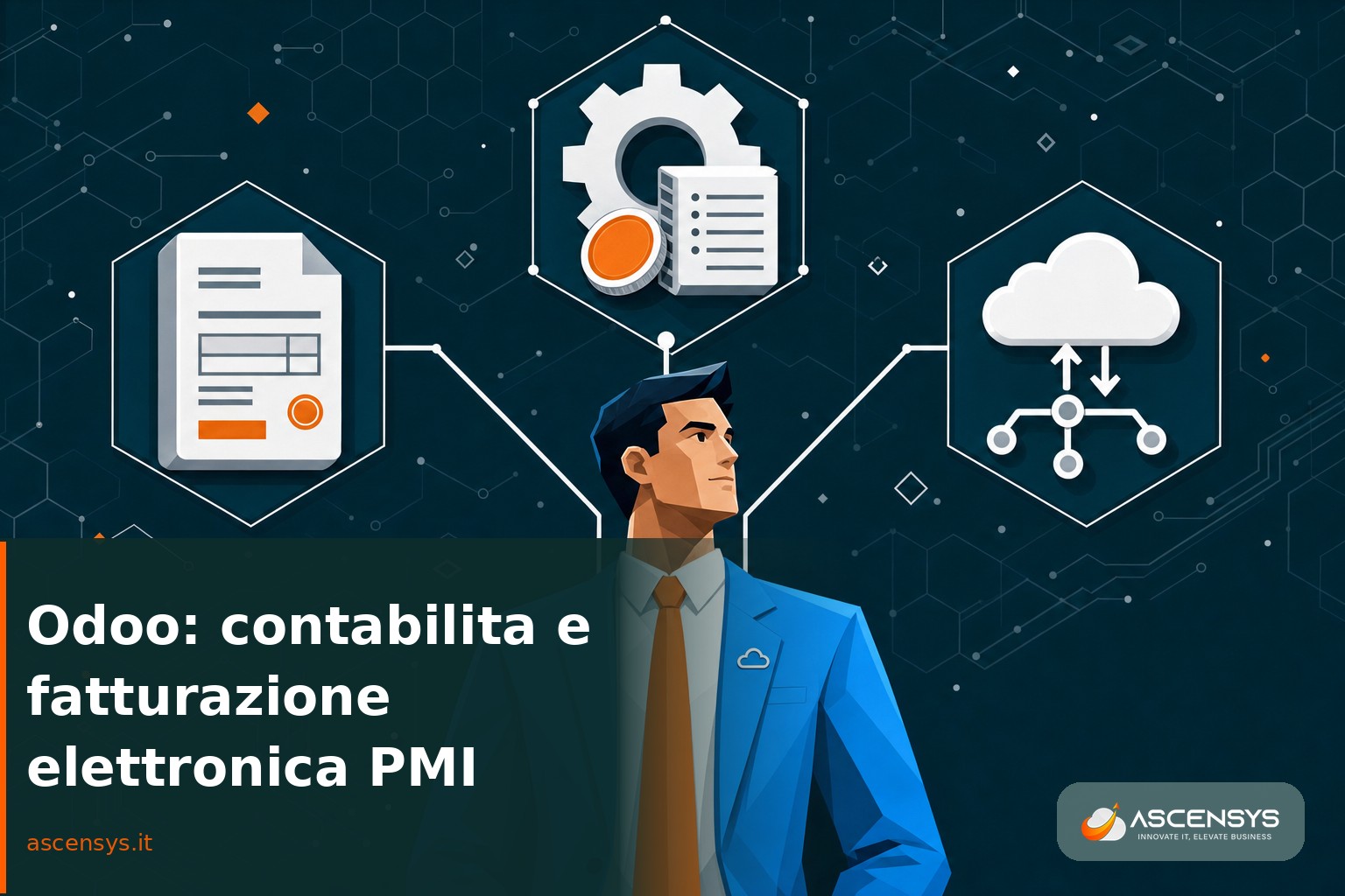Odoo come gestionale unico per la contabilità e la fatturazione elettronica delle PMI italiane: fatture XML, SdI e riconciliazione bancaria integrati con la consulenza AscenSys