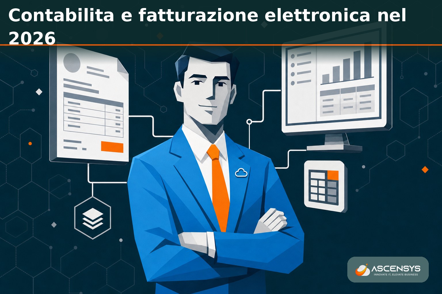 Consulente AscenSys mostra a una PMI italiana come unire contabilità e fatturazione elettronica in un solo gestionale Odoo, con fatture XML e Sistema di Interscambio integrati