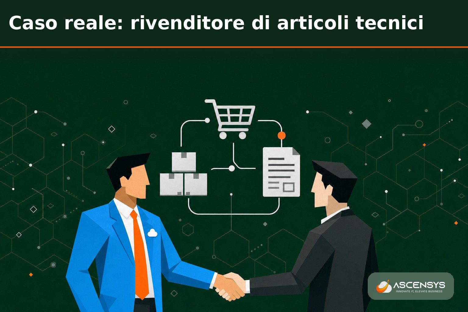 Rivenditore di articoli tecnici italiano adotta con AscenSys un e-commerce integrato con Odoo: magazzino sincronizzato tra negozio e sito e fatturazione automatica