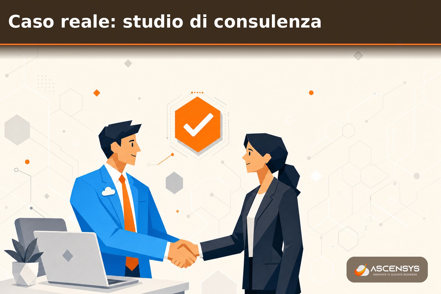 Studio di consulenza di Torino accoglie un nuovo collaboratore con onboarding IT gestito da AscenSys: postazione pronta, accessi per ruolo e credenziali personali