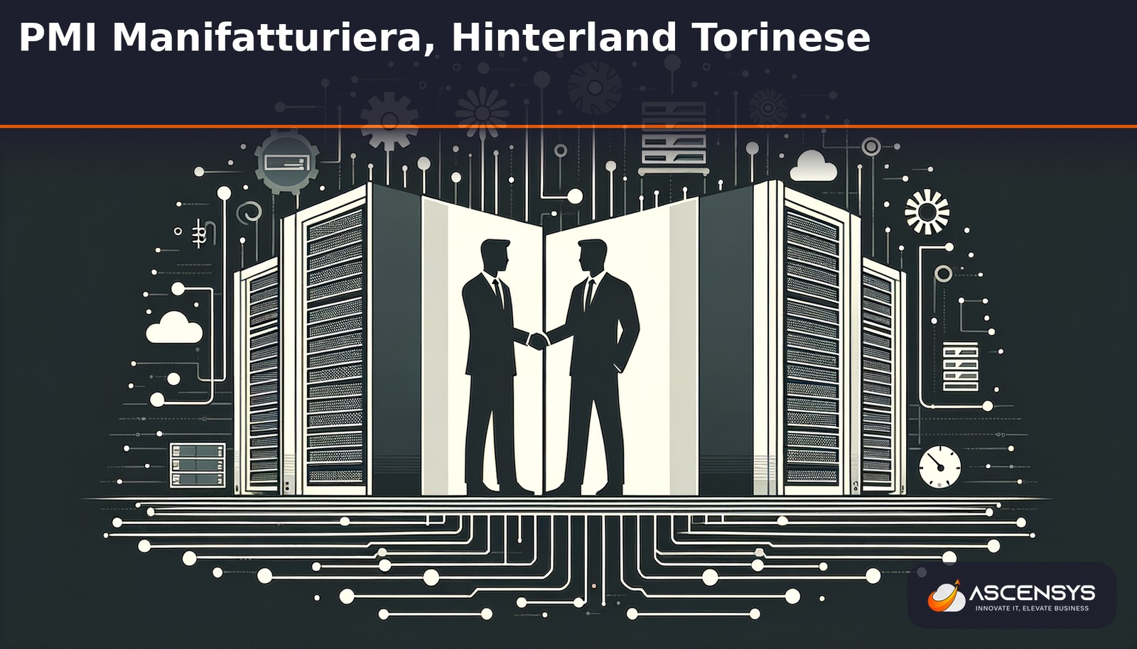 PMI manifatturiera del territorio torinese con rete segmentata in VLAN da AscenSys: officina produttiva con linea di assemblaggio e rete OT isolata dalla rete IT amministrativa