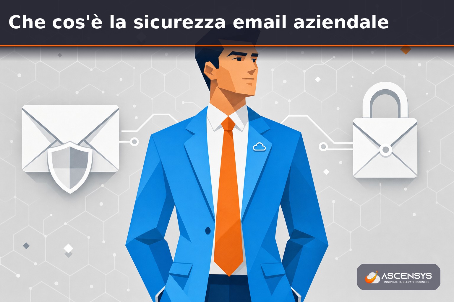 Consulente AscenSys spiega a una PMI di Torino la sicurezza email aziendale con SPF, DKIM e DMARC e uno scudo che protegge il dominio dallo spoofing