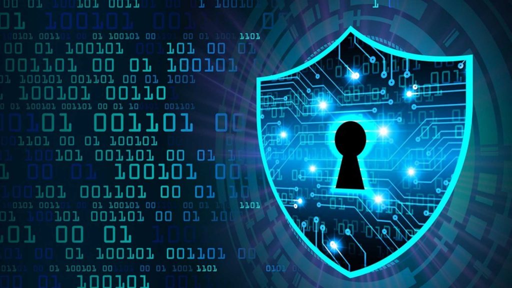 Dashboard di sicurezza informatica con avvisi di protezione e monitoraggio attivo degli endpoint aziendali
